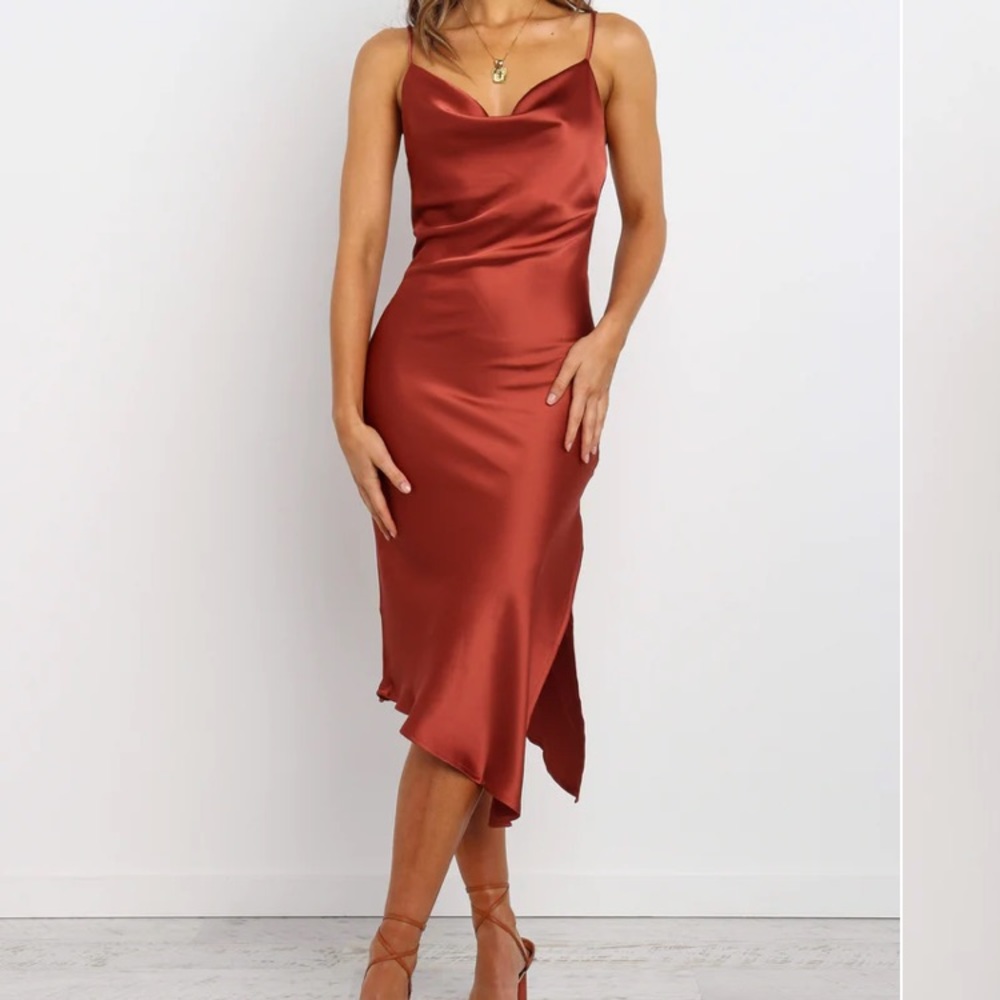 Petal & Pup Cyprus Dress in Rust - Size 4